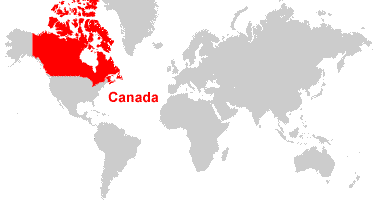 Kanada Haritası Dünya